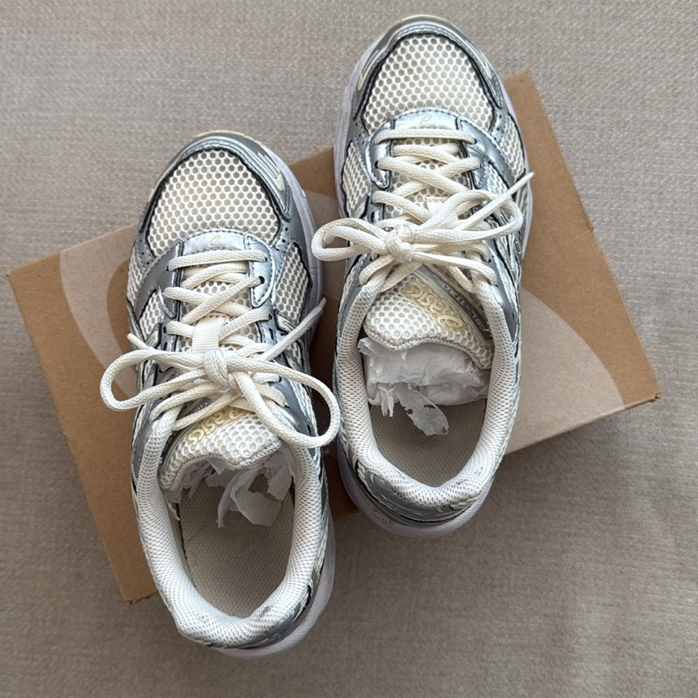 ASICS GEL-1130 in Cream/Pure Silver - Picture 5 of 6